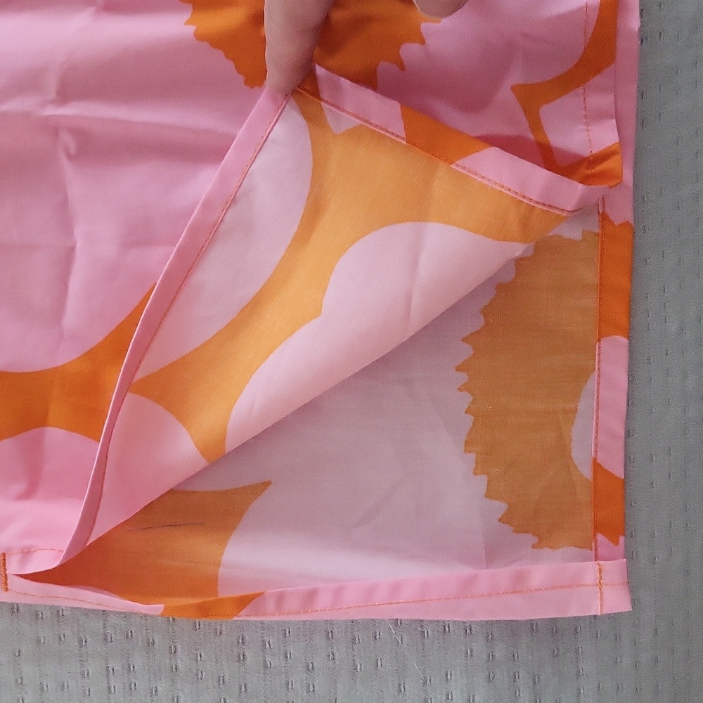 NWT Marimekko Pink and Orange Floral Top Size Large - Picture 4 of 8